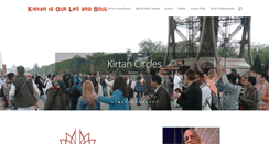 Desktop Screenshot of kirtanisourlifeandsoul.com